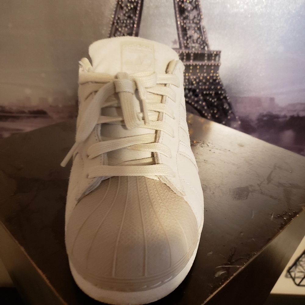 ADDIDAS SUPERSTAR TONAL GREY SUEDE - Picture 4 of 9